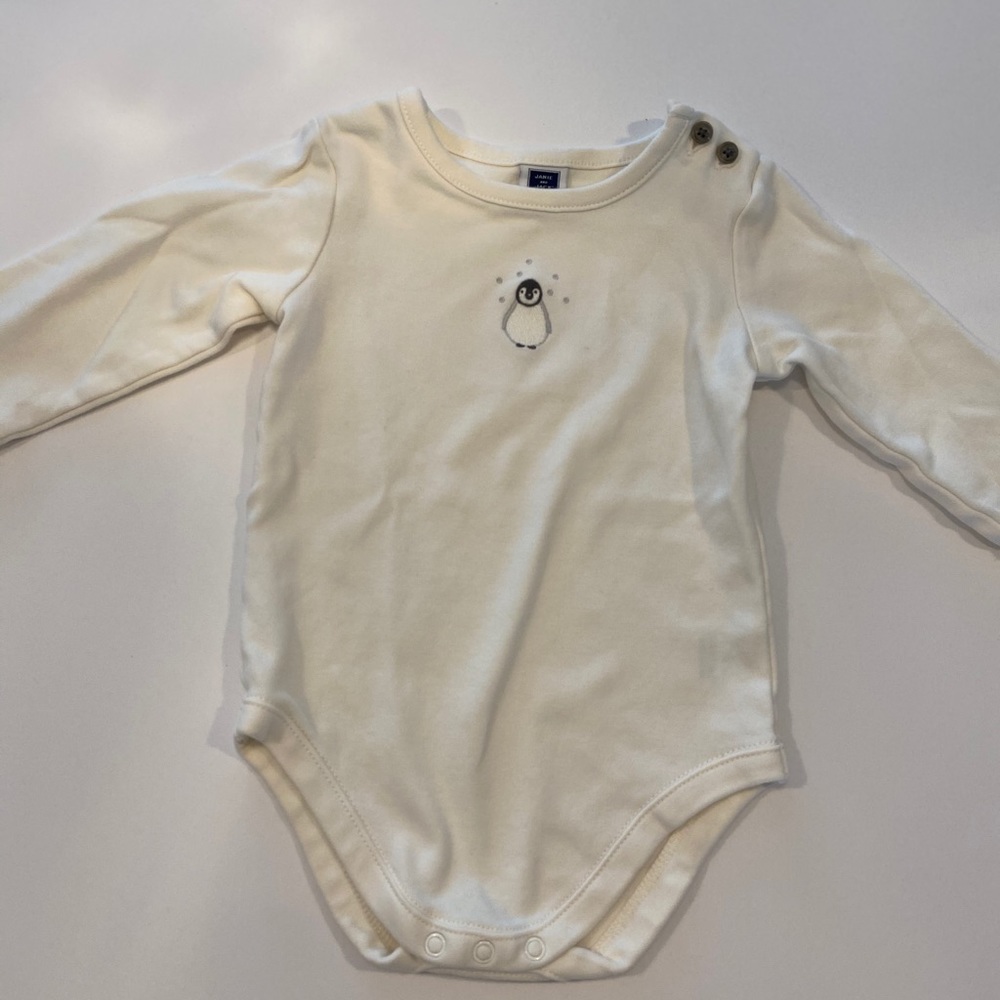 Janie and Jack infant boys penguin top